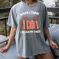 When I Think About Books I Touch My Shelf Bookworm Lovers Women's Comfort Colors T-Shirt Gray When I Think About Books I Touch My Shelf Bookworm Lovers Women's Comfort Colors T-Shirt Gray