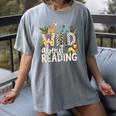 Wild About Reading Animals And Book Lovers Women's Comfort Colors T-Shirt Gray Wild About Reading Animals And Book Lovers Women's Comfort Colors T-Shirt Gray