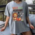 Wild About Reading Zoo Animals For Bookworm Book Reader Women's Comfort Colors T-Shirt Gray Wild About Reading Zoo Animals For Bookworm Book Reader Women's Comfort Colors T-Shirt Gray