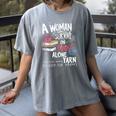 A Woman Cannot Survive On Books Alone She Also Needs Yarn Premium Women's Comfort Colors T-Shirt Gray A Woman Cannot Survive On Books Alone She Also Needs Yarn Premium Women's Comfort Colors T-Shirt Gray