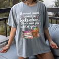 Woman Cannot Survive On Books Alone She Also Needs Yarn Women's Comfort Colors T-Shirt Gray Woman Cannot Survive On Books Alone She Also Needs Yarn Women's Comfort Colors T-Shirt Gray