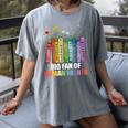 Women Floral Book Big Fan Of Human Rights Liberal Protest Women's Comfort Colors T-Shirt Gray