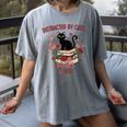 Women's Cat Books Romantic Floral Aesthetic Book Lover Cat Owner Women's Comfort Colors T-Shirt Gray Women's Cat Books Romantic Floral Aesthetic Book Lover Cat Owner Women's Comfort Colors T-Shirt Gray