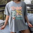 Women's Drink Tea Read Books Nerd Book Reader Book Reading Lover Women's Comfort Colors T-Shirt Gray Women's Drink Tea Read Books Nerd Book Reader Book Reading Lover Women's Comfort Colors T-Shirt Gray
