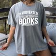 Women's Introverted But Willing To Discuss Books Women's Comfort Colors T-Shirt Gray