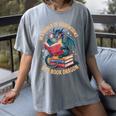 In A World Of Bookworms Be A Book Dragon Women's Comfort Colors T-Shirt Gray In A World Of Bookworms Be A Book Dragon Women's Comfort Colors T-Shirt Gray