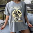In a World Full Of Bookworms Be a Book Dragon Books Reading Women's Comfort Colors T-Shirt Gray