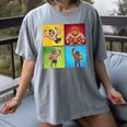 Wrestling Comic Book Wrestler Mexican Lucha Libre Mask Women's Comfort Colors T-Shirt Gray