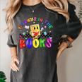100 Days In The Book Fun 100 Days Of School Boy Girl Teacher Women's Comfort Colors T-Shirt Pepper