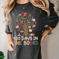 100 Days In The Books Reading Teacher Cute Book Lover Women's Comfort Colors T-Shirt Pepper 100 Days In The Books Reading Teacher Cute Book Lover Women's Comfort Colors T-Shirt Pepper