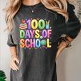 100 Days Of School Book Pencil Teachers Girls Kids 100th Day Women's Comfort Colors T-Shirt Pepper 100 Days Of School Book Pencil Teachers Girls Kids 100th Day Women's Comfort Colors T-Shirt Pepper