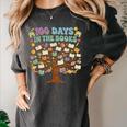 100 Days Of School 100 Days In The Books English Teacher Women's Comfort Colors T-Shirt Pepper