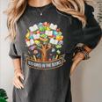 100 Days Of School In The Books Librarian Reading Teacher Women's Comfort Colors T-Shirt Pepper 100 Days Of School In The Books Librarian Reading Teacher Women's Comfort Colors T-Shirt Pepper