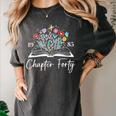 1985 Chapter Forty 40th Birthday Books Themed 40 Year Old Women's Comfort Colors T-Shirt Pepper