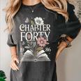 1986 Chapter Forty 40th Birthday Wildflower Book 40 Year Old Women's Comfort Colors T-Shirt Pepper