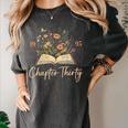 1995 Chapter Thirty 30th Birthday Wildflower Book 30 Yrs Old Women's Comfort Colors T-Shirt Pepper 1995 Chapter Thirty 30th Birthday Wildflower Book 30 Yrs Old Women's Comfort Colors T-Shirt Pepper