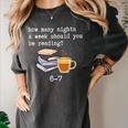 67 Read Every Night Quote For Book Lovers &Coffee Fans Women's Comfort Colors T-Shirt Pepper