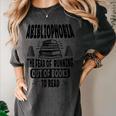 Abibliophobia Definition Book Reading Lover Fans Text Women's Comfort Colors T-Shirt Pepper