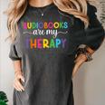 Audiobooks Are My Therapy Book Lover Audiobook Women Women's Comfort Colors T-Shirt Pepper