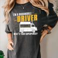 Awesome Bookmobile Driver What's Your Superpower Book Wagon Women's Comfort Colors T-Shirt Pepper Awesome Bookmobile Driver What's Your Superpower Book Wagon Women's Comfort Colors T-Shirt Pepper
