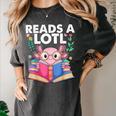 Axolotl Books Readsalotl Reading Bookworm Boys Girls Women's Comfort Colors T-Shirt Pepper Axolotl Books Readsalotl Reading Bookworm Boys Girls Women's Comfort Colors T-Shirt Pepper