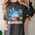 Axolotl Read Book Kawaii Reading Books For Men Women Women's Comfort Colors T-Shirt Pepper