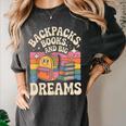 Backpacks Books And Big Dreams Cute Back To School Women's Comfort Colors T-Shirt Pepper Backpacks Books And Big Dreams Cute Back To School Women's Comfort Colors T-Shirt Pepper