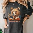 Bear Reading Book Glasses Library Zoo Teacher School Animal Women's Comfort Colors T-Shirt Pepper Bear Reading Book Glasses Library Zoo Teacher School Animal Women's Comfort Colors T-Shirt Pepper