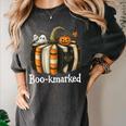 Boo-Kmarked Fall Pumpkin Books Halloween Teacher Teaching Women's Comfort Colors T-Shirt Pepper Boo-Kmarked Fall Pumpkin Books Halloween Teacher Teaching Women's Comfort Colors T-Shirt Pepper