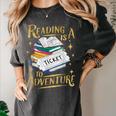 Book Adventure Library Student Teacher Book Women's Comfort Colors T-Shirt Pepper Book Adventure Library Student Teacher Book Women's Comfort Colors T-Shirt Pepper