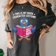 This Is My Book Character Costume Cute Pigeon Kids Reading Women's Comfort Colors T-Shirt Pepper