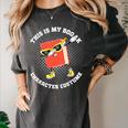 This Is My Book Character Costume- Dabbing Book Kids Women's Comfort Colors T-Shirt Pepper