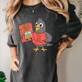 This Is My Book Character Costume- Pigeon Kids Reading Women's Comfort Colors T-Shirt Pepper
