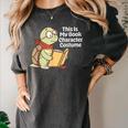 This Is My Book Character Costume Turtle Kids Reading Women's Comfort Colors T-Shirt Pepper This Is My Book Character Costume Turtle Kids Reading Women's Comfort Colors T-Shirt Pepper