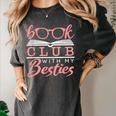 Book Club With My Besties Women's Comfort Colors T-Shirt Pepper