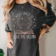 Book Club Shirts For Women Most Likely To Love Villain Women's Comfort Colors T-Shirt Pepper Book Club Shirts For Women Most Likely To Love Villain Women's Comfort Colors T-Shirt Pepper