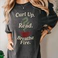 Book Dragon Fantasy Reader Cozy Reading Book Lover Dragon Women's Comfort Colors T-Shirt Pepper Book Dragon Fantasy Reader Cozy Reading Book Lover Dragon Women's Comfort Colors T-Shirt Pepper