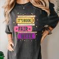 Book Fair Bookworm Library Its Book Fair Week Women's Comfort Colors T-Shirt Pepper Book Fair Bookworm Library Its Book Fair Week Women's Comfort Colors T-Shirt Pepper