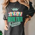 Book Fair Queen Literature School Book Fair Event Women's Comfort Colors T-Shirt Pepper