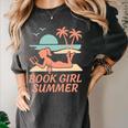 Book Girl Summer Book Reading Retro Sunset Women's Comfort Colors T-Shirt Pepper