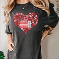 Book Heart Cute Read Book Reading Librarian Across America Women's Comfort Colors T-Shirt Pepper Book Heart Cute Read Book Reading Librarian Across America Women's Comfort Colors T-Shirt Pepper