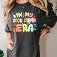 In My Book Keeper Era Librarian School Women's Comfort Colors T-Shirt Pepper