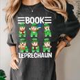Book Leprechaun St Patrick's Day Library Librarian Reading Women's Comfort Colors T-Shirt Pepper Book Leprechaun St Patrick's Day Library Librarian Reading Women's Comfort Colors T-Shirt Pepper