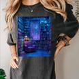 Book Library Bookshelf Armchair Window Pattern Print Women's Comfort Colors T-Shirt Pepper