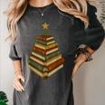 Book Lover Christmas Graphic For Librarians Women's Comfort Colors T-Shirt Pepper