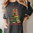 Book Lover Christmas Tree I Have No Shelf Control Women's Comfort Colors T-Shirt Pepper