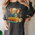 Book Lover Elephant Reading Books Library Read Books Be Kind Women's Comfort Colors T-Shirt Pepper