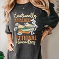 Book Lover Emotionally Attached To Fictional Characters Women's Comfort Colors T-Shirt Pepper Book Lover Emotionally Attached To Fictional Characters Women's Comfort Colors T-Shirt Pepper