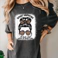 Book Lover What Happens At Book Club Stays Messy Bun Girls Women's Comfort Colors T-Shirt Pepper Book Lover What Happens At Book Club Stays Messy Bun Girls Women's Comfort Colors T-Shirt Pepper