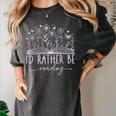 Book Lover Library Reading Bookish Literature Reader Women's Comfort Colors T-Shirt Pepper